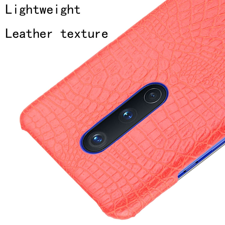 For OnePlus 8 Shockproof Crocodile Texture PC + PU Case