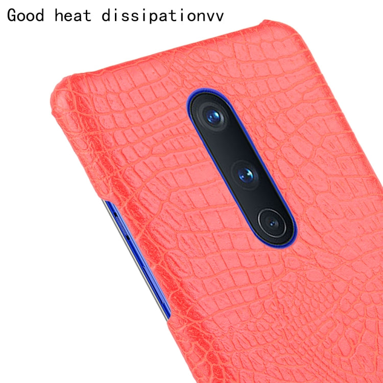 For OnePlus 8 Shockproof Crocodile Texture PC + PU Case