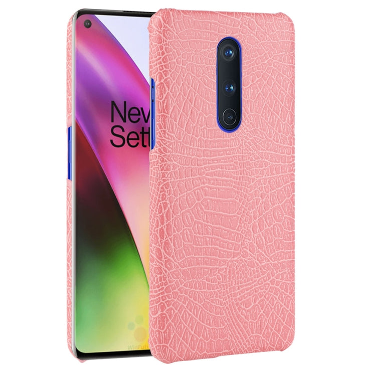 For OnePlus 8 Shockproof Crocodile Texture PC + PU Case