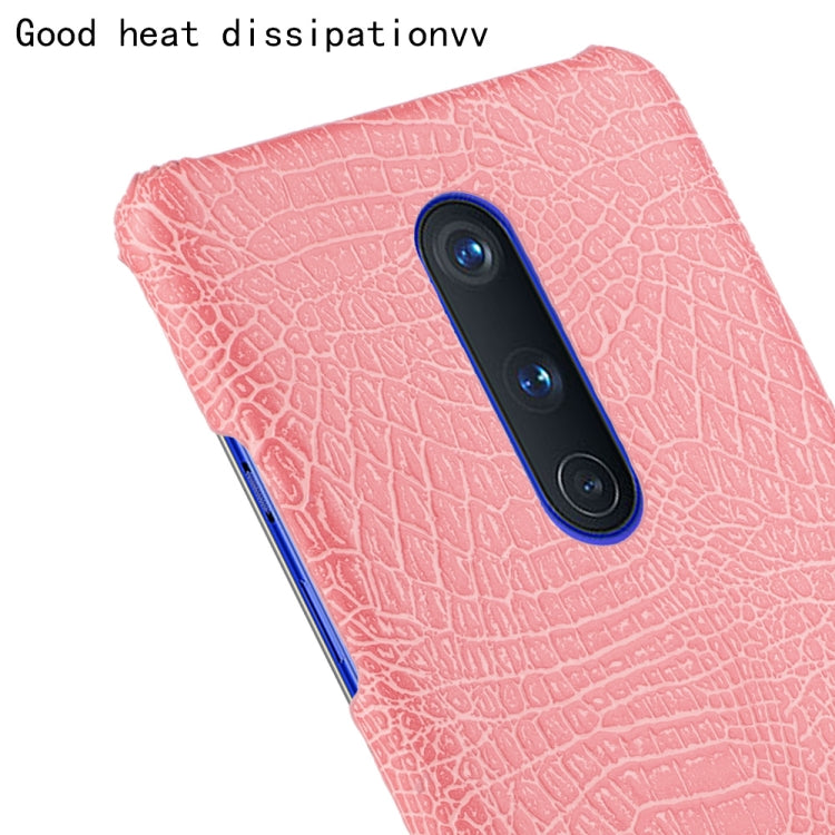 For OnePlus 8 Shockproof Crocodile Texture PC + PU Case