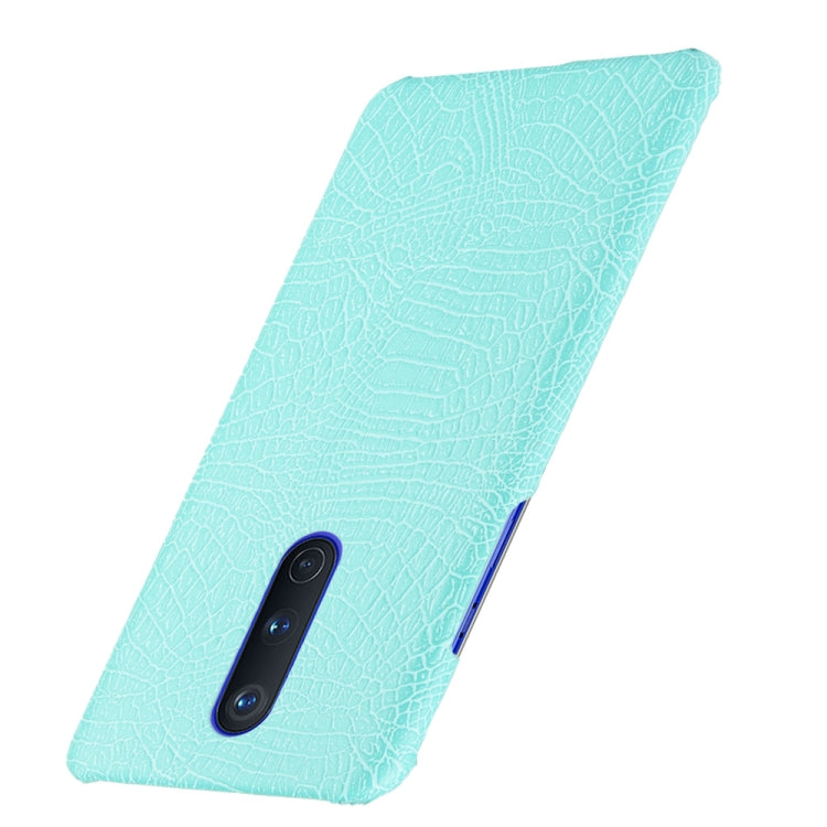 For OnePlus 8 Shockproof Crocodile Texture PC + PU Case