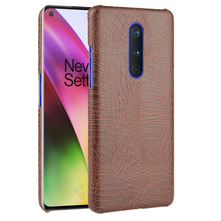 For OnePlus 8 Shockproof Crocodile Texture PC + PU Case