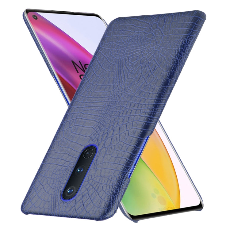 For OnePlus 8 Shockproof Crocodile Texture PC + PU Case