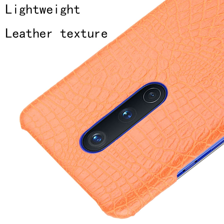For OnePlus 8 Shockproof Crocodile Texture PC + PU Case