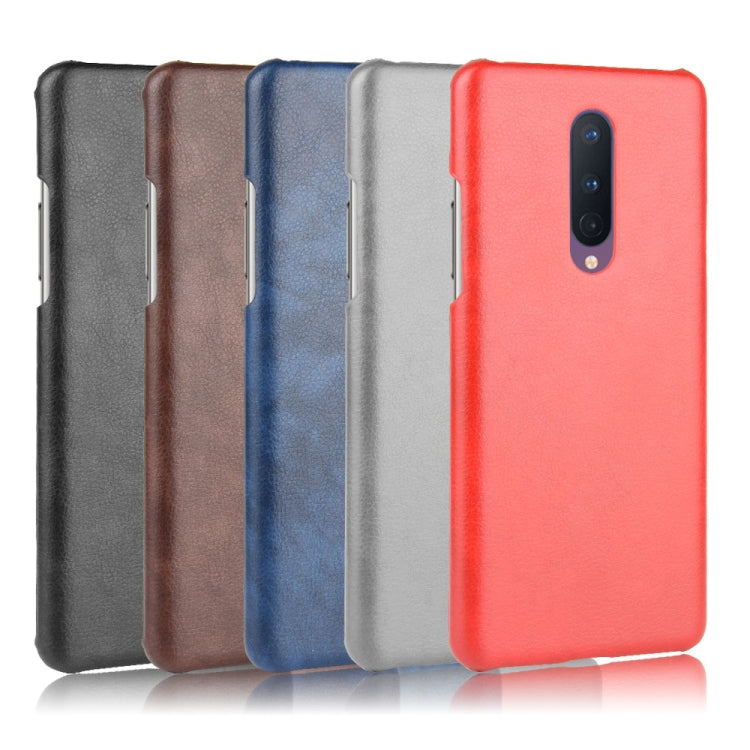 For OnePlus 8  Shockproof Litchi Texture PC + PU Case