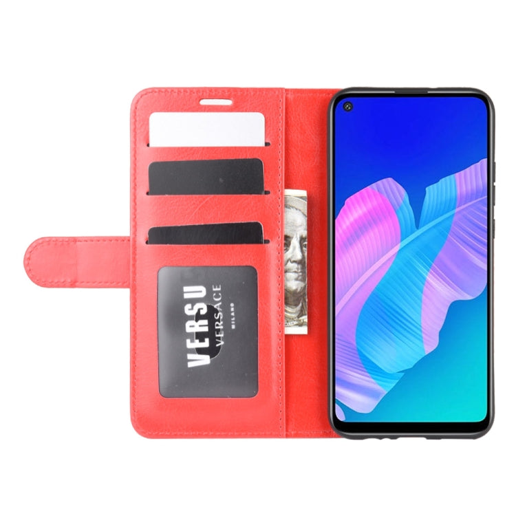 For Huawei P40 lite E R64 Texture Single Horizontal Flip Protective Case with Holder & Card Slots & Wallet& Photo Frame