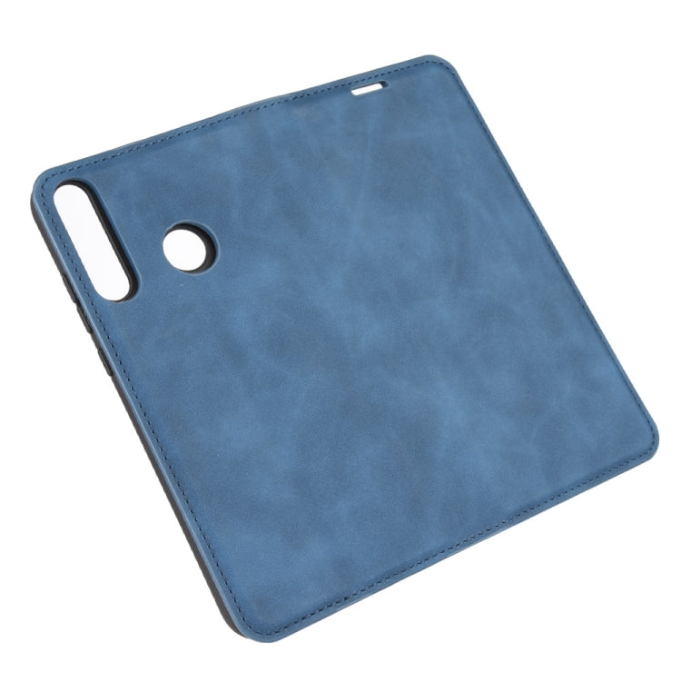 For Huawei P40 lite E Retro-skin Business Magnetic Suction Leather Case with Holder & Card Slots & Wallet