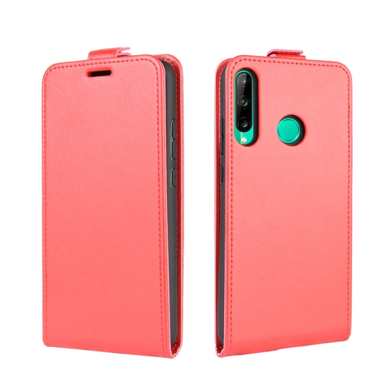 For Huawei P40 Lite E / Y7P R64 Texture Single Vertical Flip Leather Protective Case with Card Slots & Photo Frame