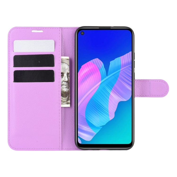 For Huawei P40 Lite E / Y7P Litchi Texture Horizontal Flip Protective Case with Holder & Card Slots & Wallet