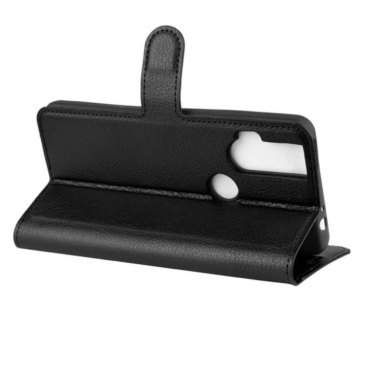 For Motorola One Hyper Litchi Texture Horizontal Flip Protective Case with Holder & Card Slots & Wallet