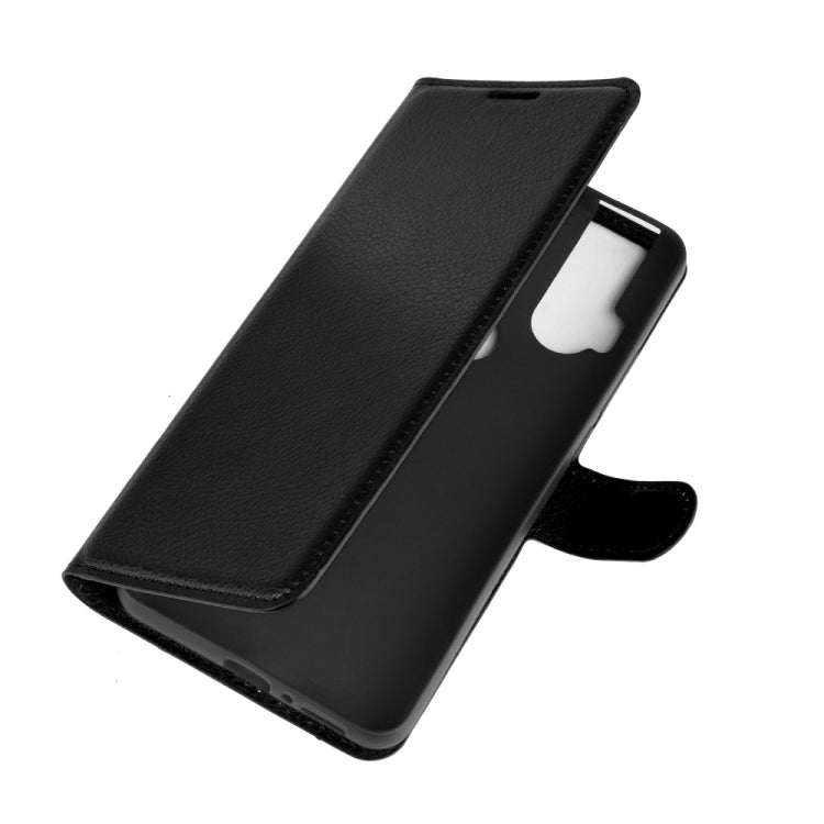 For Motorola One Hyper Litchi Texture Horizontal Flip Protective Case with Holder & Card Slots & Wallet
