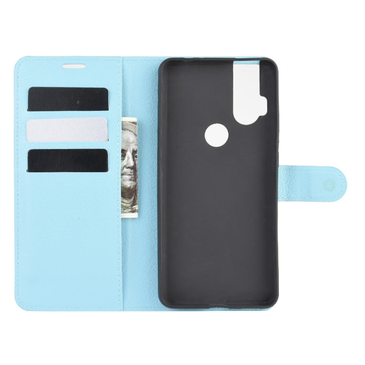 For Motorola One Hyper Litchi Texture Horizontal Flip Protective Case with Holder & Card Slots & Wallet