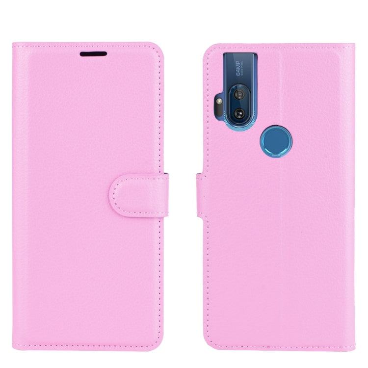 For Motorola One Hyper Litchi Texture Horizontal Flip Protective Case with Holder & Card Slots & Wallet