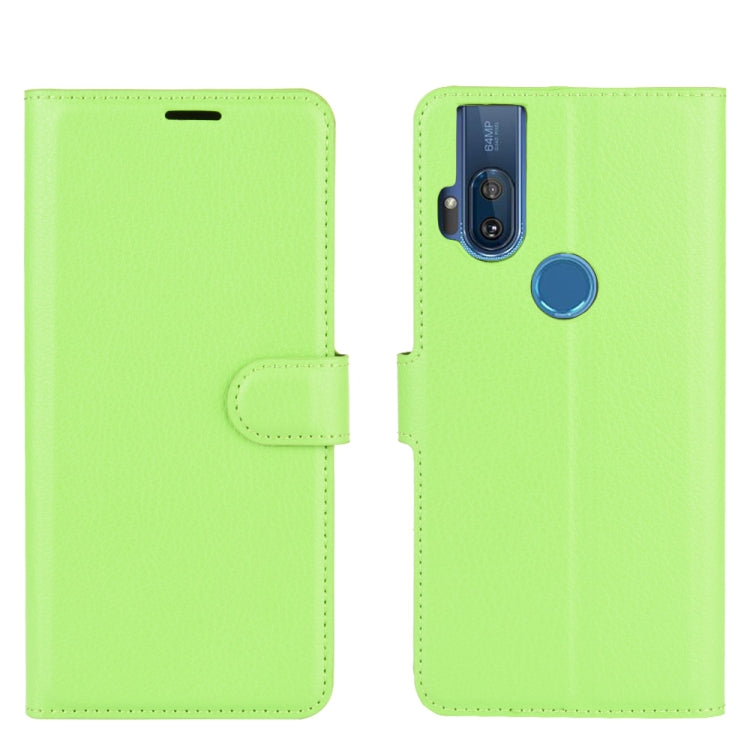For Motorola One Hyper Litchi Texture Horizontal Flip Protective Case with Holder & Card Slots & Wallet