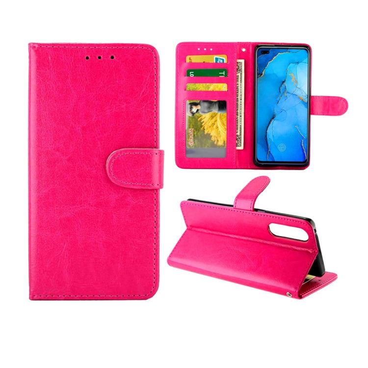 For OPPO Reno3 Pro Crazy Horse Texture Leather Horizontal Flip Protective Case with Holder & Card Slots & Wallet & Photo Frame
