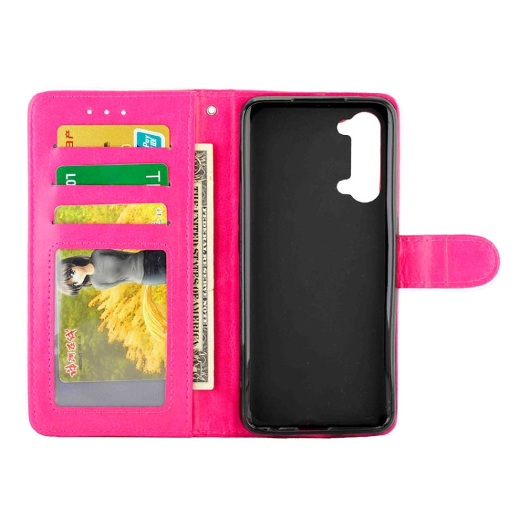 For OPPO Reno3 Crazy Horse Texture Leather Horizontal Flip Protective Case with Holder & Card Slots & Wallet & Photo Frame