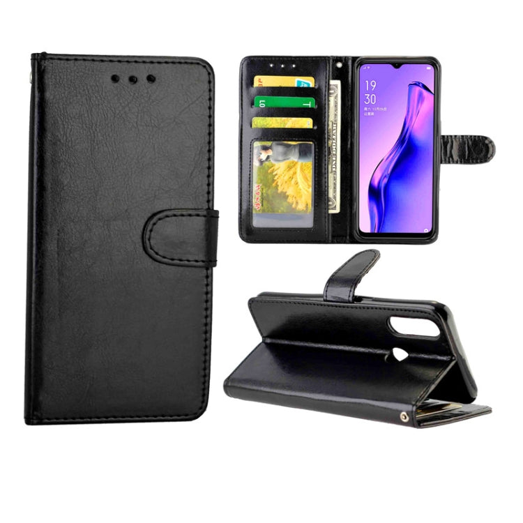 For OPPO A31/A8 Crazy Horse Texture Leather Horizontal Flip Protective Case with Holder & Card Slots & Wallet & Photo Frame