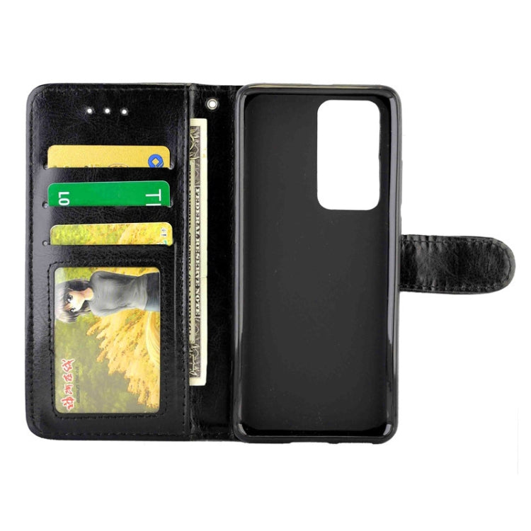 For Huawei P40 Crazy Horse Texture Leather Horizontal Flip Protective Case with Holder & Card Slots & Wallet & Photo Frame
