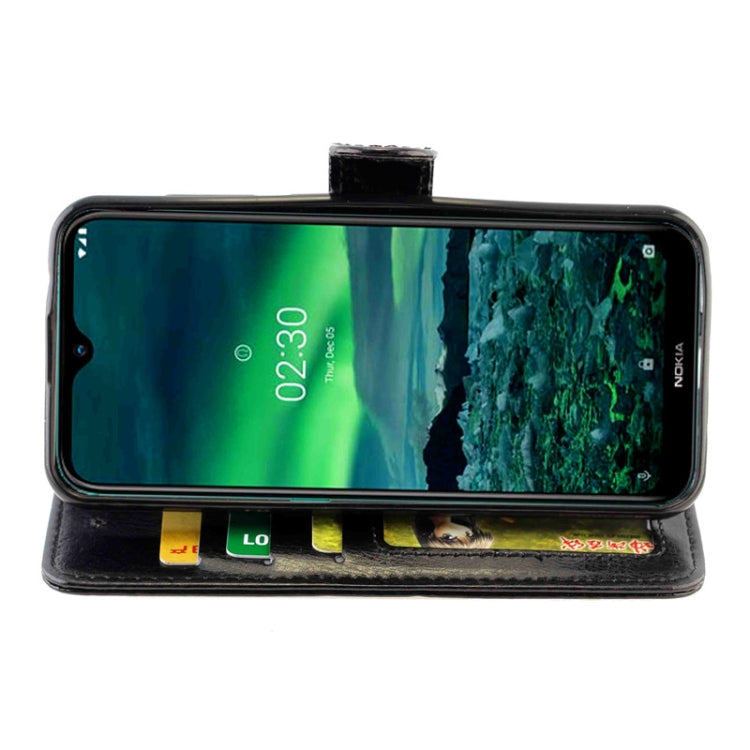 For Nokia 2.3 Crazy Horse Texture Leather Horizontal Flip Protective Case with Holder & Card Slots & Wallet & Photo Frame