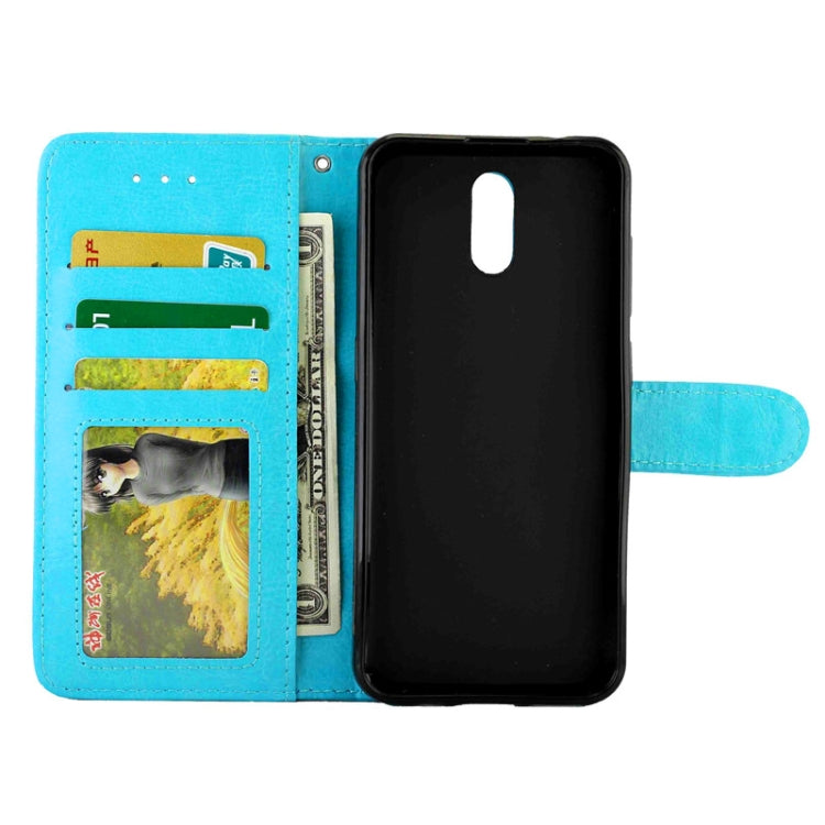 For Nokia 2.3 Crazy Horse Texture Leather Horizontal Flip Protective Case with Holder & Card Slots & Wallet & Photo Frame