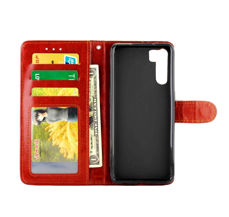 For OPPO A91/ F15(2020) Crazy Horse Texture Leather Horizontal Flip Protective Case with Holder & Card Slots & Wallet & Photo Frame