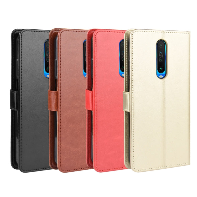 For Xiaomi Redmi K30/Poco X2  Retro Crazy Horse Texture Horizontal Flip Leather Case , with Holder & Card Slots & Photo Frame