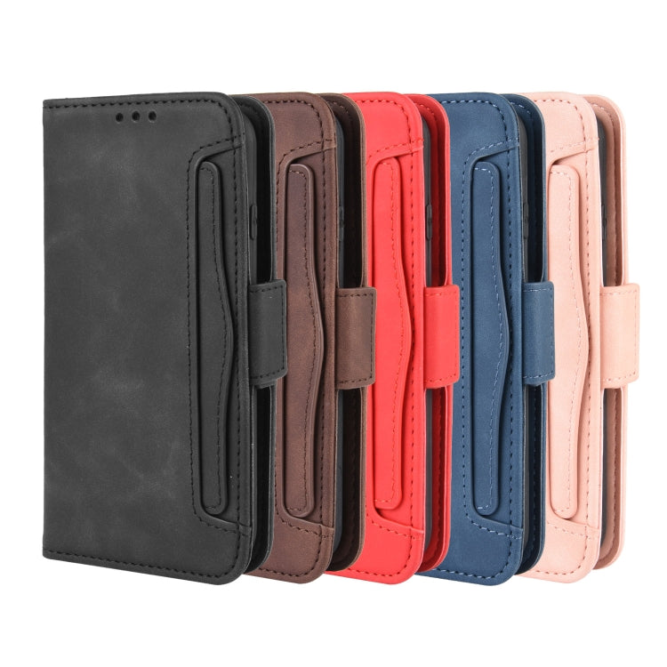For iPhone SE 2022 / SE 2020 Wallet Style Skin Feel Calf Pattern Leather Case ï¼Œwith Separate Card Slot