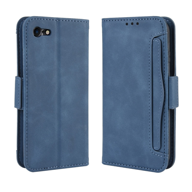 For iPhone SE 2022 / SE 2020 Wallet Style Skin Feel Calf Pattern Leather Case ï¼Œwith Separate Card Slot