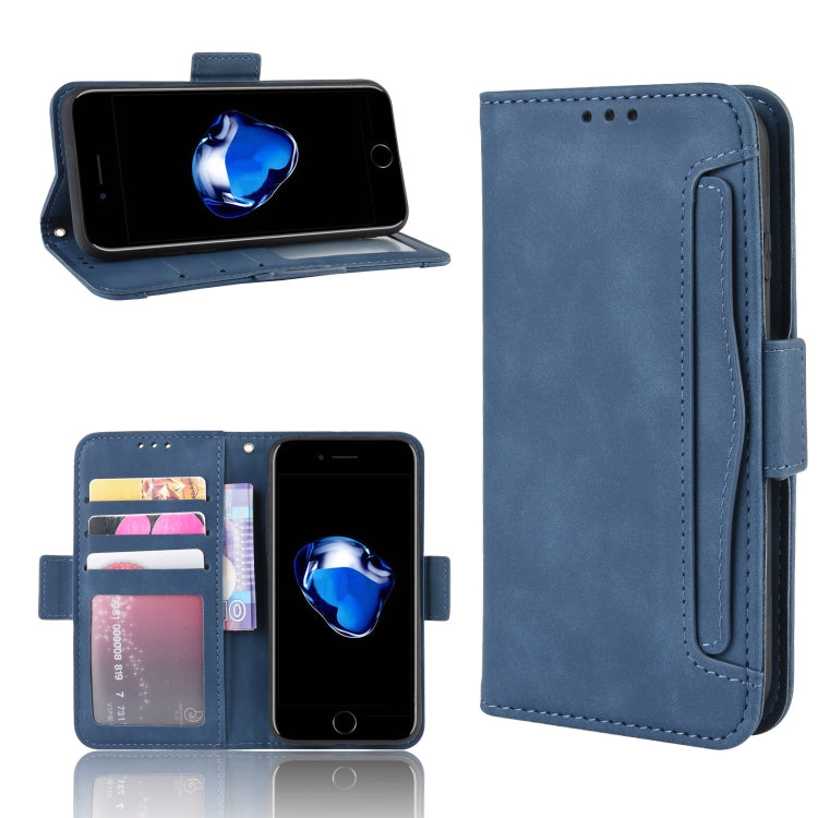 For iPhone SE 2022 / SE 2020 Wallet Style Skin Feel Calf Pattern Leather Case ï¼Œwith Separate Card Slot