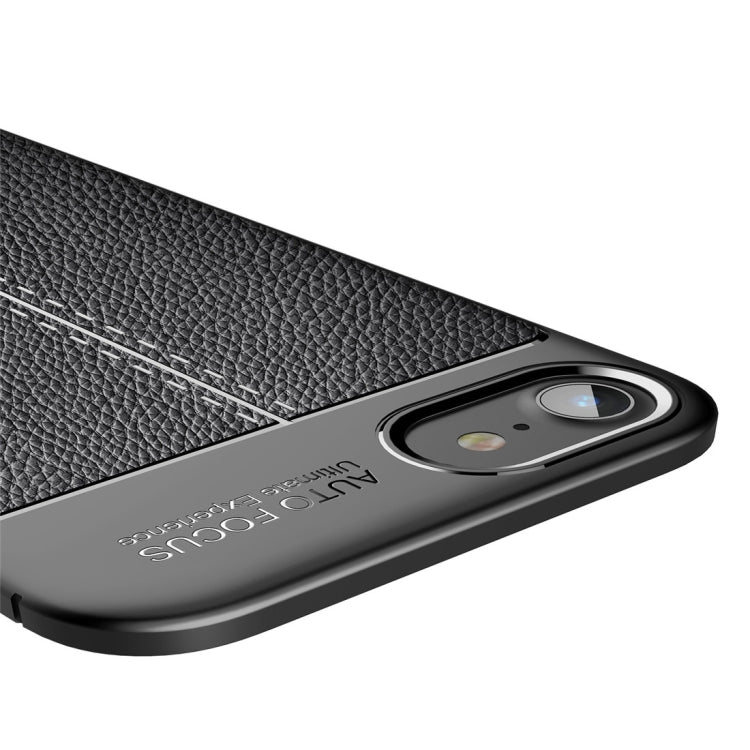 For iPhone SE 2022 / SE 2020  Litchi Texture TPU Shockproof Case