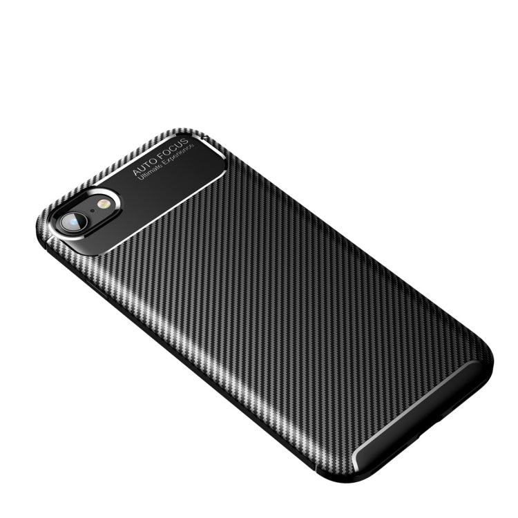 For  iPhone SE 2022 / SE 2020  Carbon Fiber Texture Shockproof TPU Case