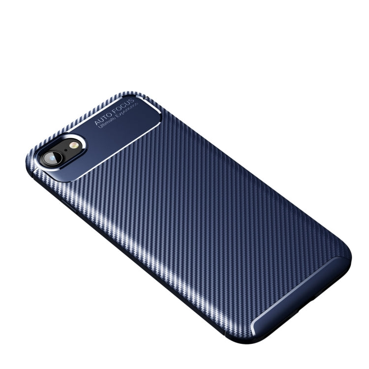 For  iPhone SE 2022 / SE 2020  Carbon Fiber Texture Shockproof TPU Case