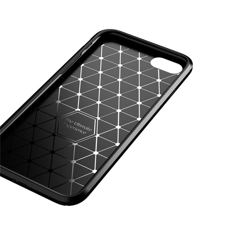 For  iPhone SE 2022 / SE 2020  Carbon Fiber Texture Shockproof TPU Case