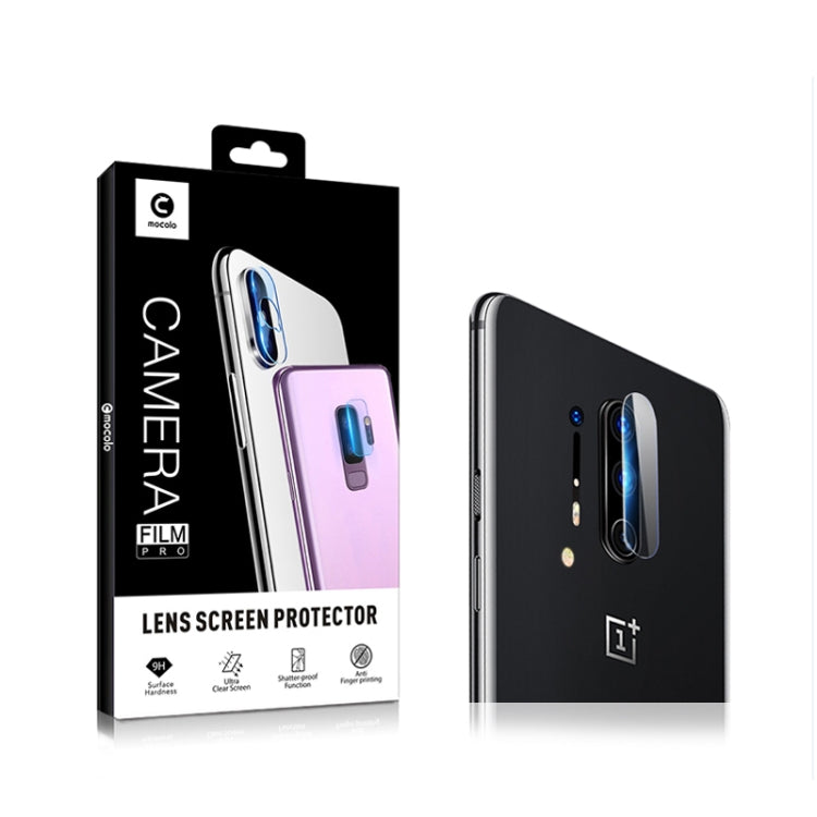 For Oneplus 8 2pcs mocolo 0.15mm 9H 2.5D Round Edge Rear Camera Lens Tempered Glass Film