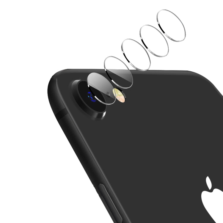 For iPhone SE 2022 / SE 2020 2pcs mocolo 0.15mm 9H 2.5D Round Edge Rear Camera Lens Tempered Glass Film
