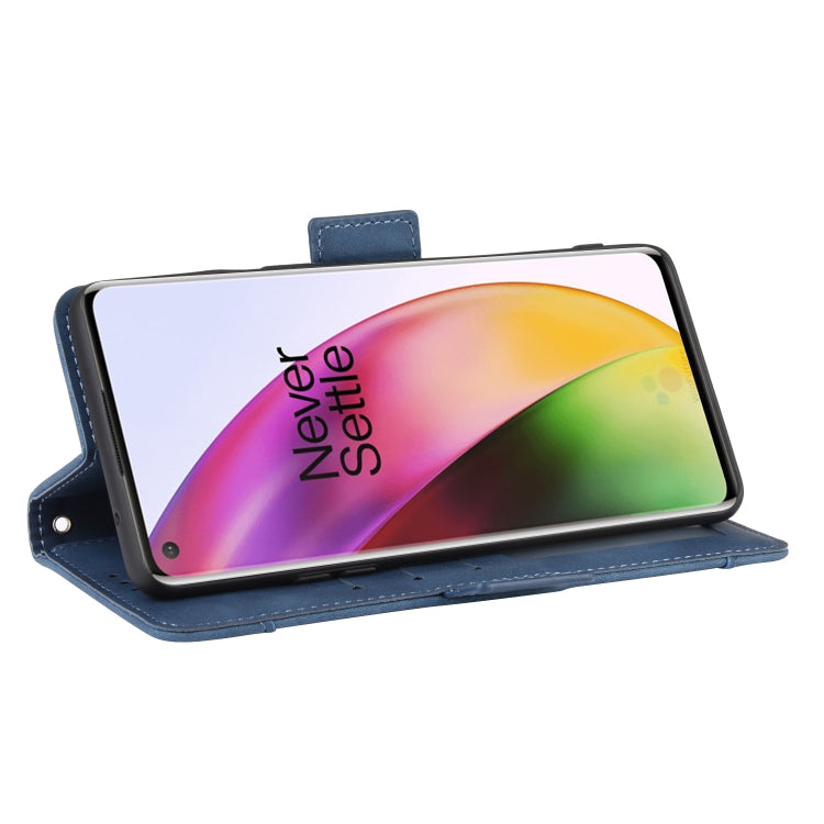For OnePlus 8 Wallet Style Skin Feel Calf Pattern Leather Case with Separate Card Slot