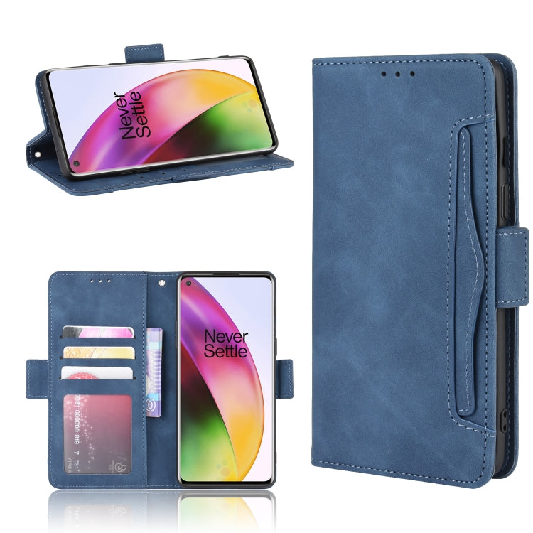 For OnePlus 8 Wallet Style Skin Feel Calf Pattern Leather Case with Separate Card Slot