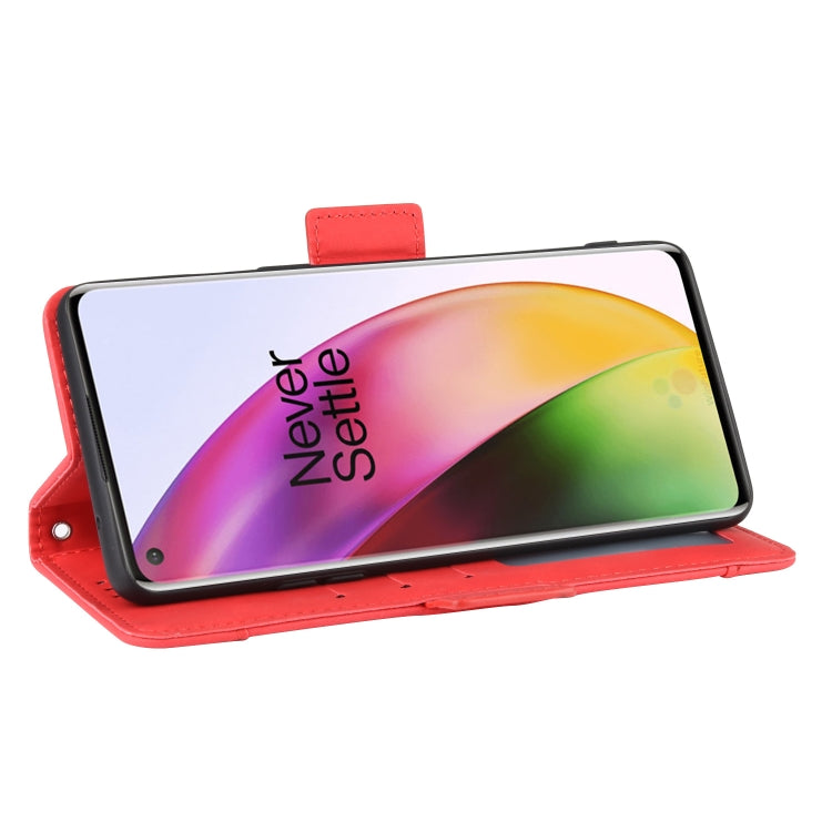 For OnePlus 8 Wallet Style Skin Feel Calf Pattern Leather Case with Separate Card Slot