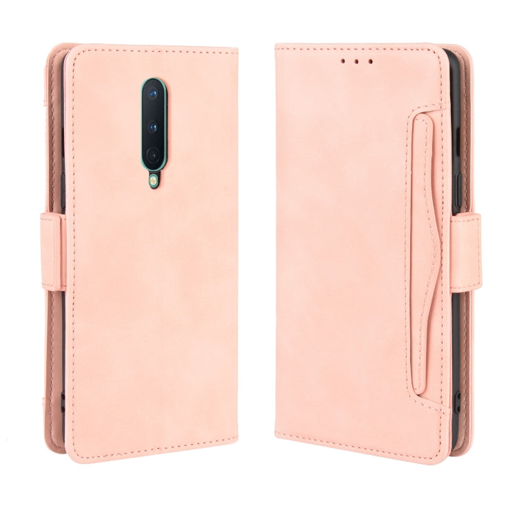 For OnePlus 8 Wallet Style Skin Feel Calf Pattern Leather Case with Separate Card Slot