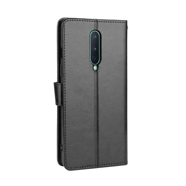 For OnePlus 8 Retro Crazy Horse Texture Horizontal Flip Leather Case , with Holder & Card Slots & Photo Frame