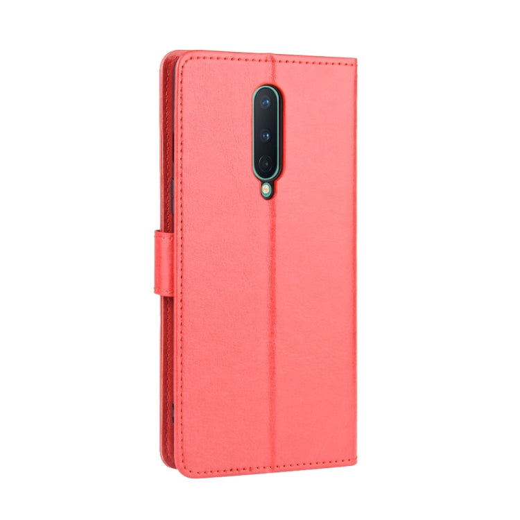 For OnePlus 8 Retro Crazy Horse Texture Horizontal Flip Leather Case , with Holder & Card Slots & Photo Frame