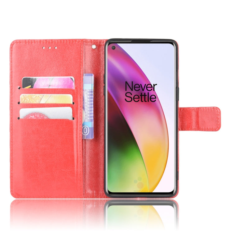 For OnePlus 8 Retro Crazy Horse Texture Horizontal Flip Leather Case , with Holder & Card Slots & Photo Frame