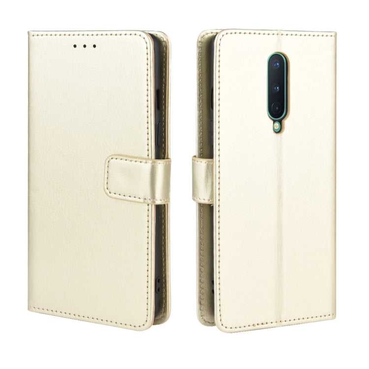 For OnePlus 8 Retro Crazy Horse Texture Horizontal Flip Leather Case , with Holder & Card Slots & Photo Frame