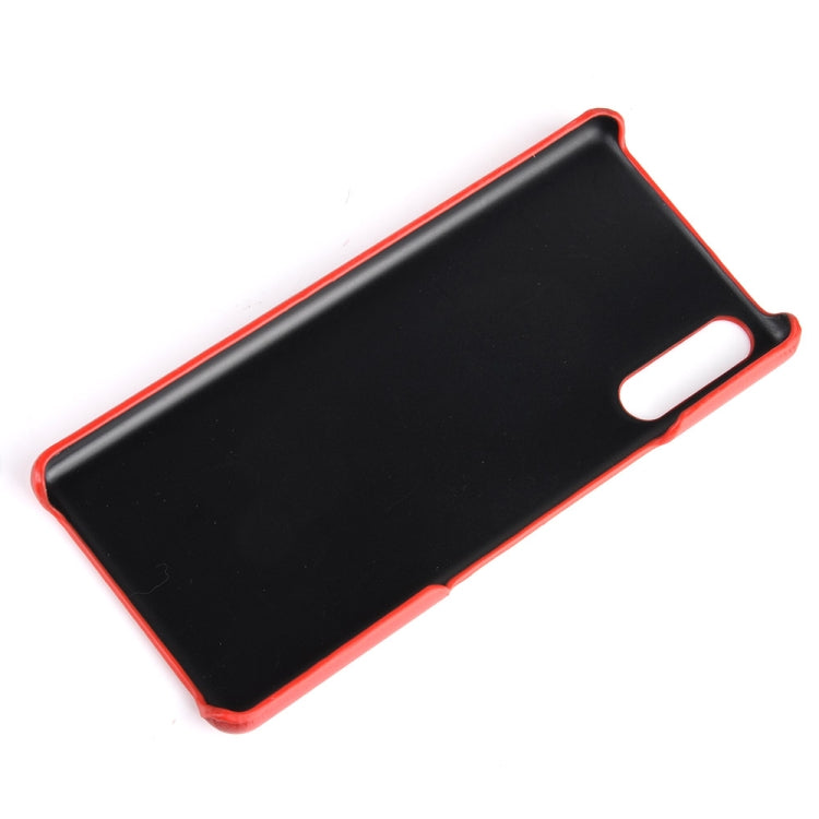 For Sony Xperia L4 Shockproof Litchi Texture PC + PU Case