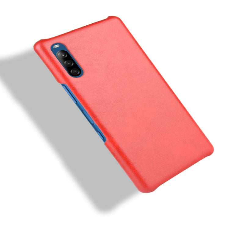 For Sony Xperia L4 Shockproof Litchi Texture PC + PU Case