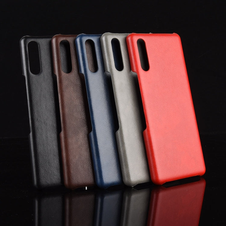 For Sony Xperia L4 Shockproof Litchi Texture PC + PU Case