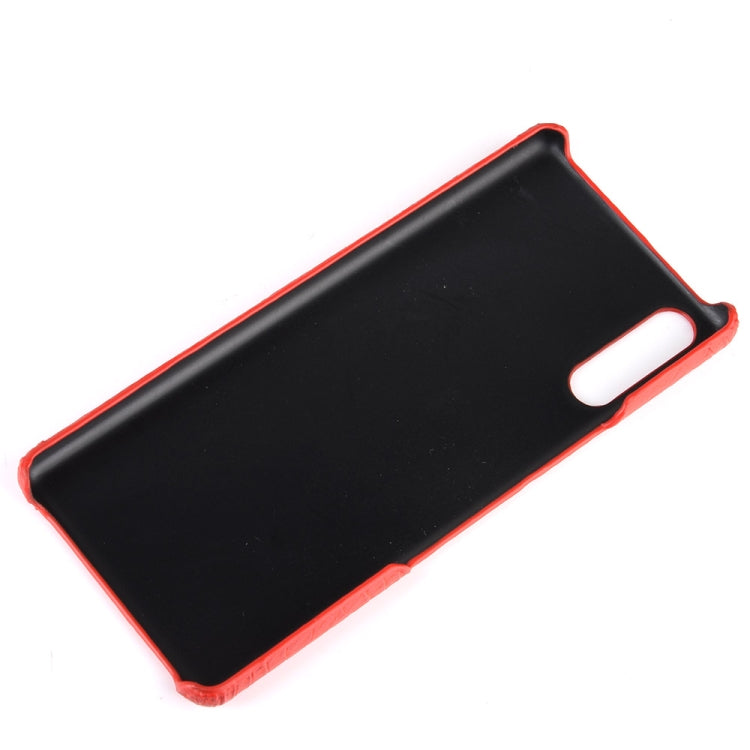 For Sony Xperia L4 Shockproof Crocodile Texture PC + PU Case