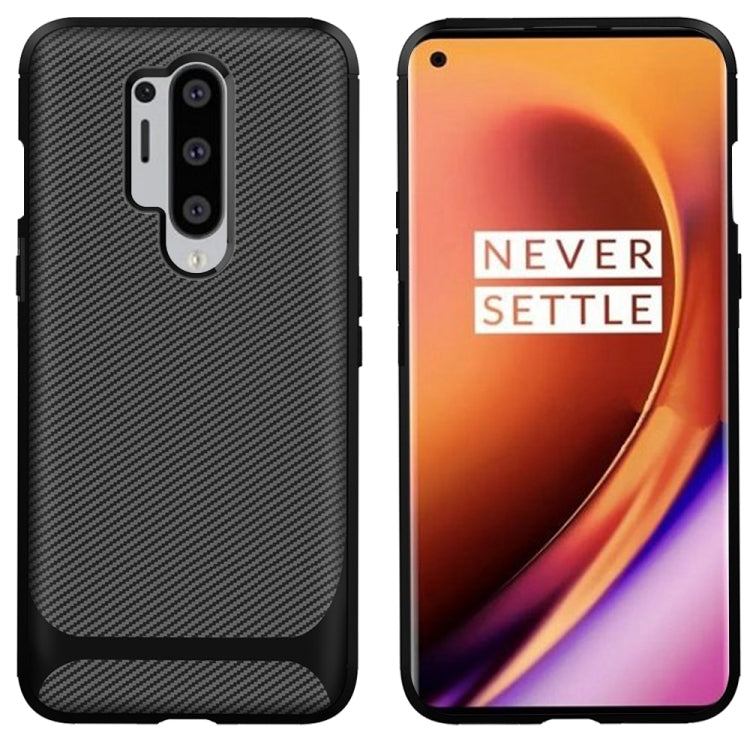 For OnePlus 8 Pro ENKAY ENK-PC012 Carbon Fiber Texture Solid Color TPU Slim Case Soft Cover