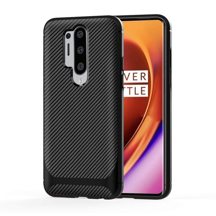 For OnePlus 8 Pro ENKAY ENK-PC012 Carbon Fiber Texture Solid Color TPU Slim Case Soft Cover