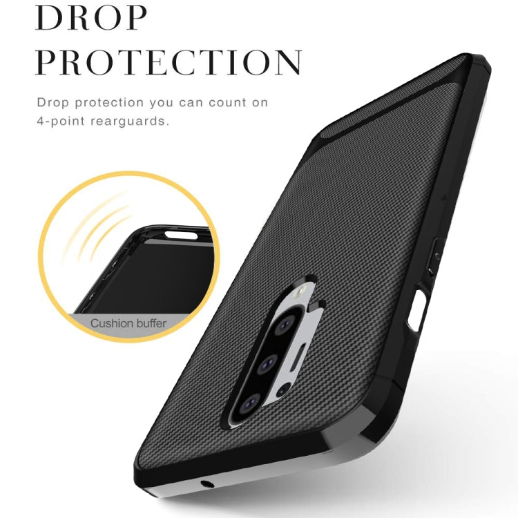 For OnePlus 8 Pro ENKAY ENK-PC012 Carbon Fiber Texture Solid Color TPU Slim Case Soft Cover